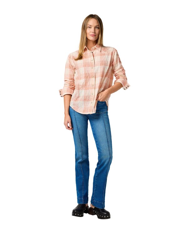 Wrangler Wrangler Koszula 112364575 Pomarańczowy Relaxed Fit