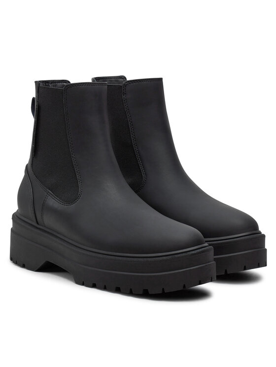 Tommy Hilfiger Tommy Hilfiger Боти тип челси Chelsea FW0FW08162 Черен