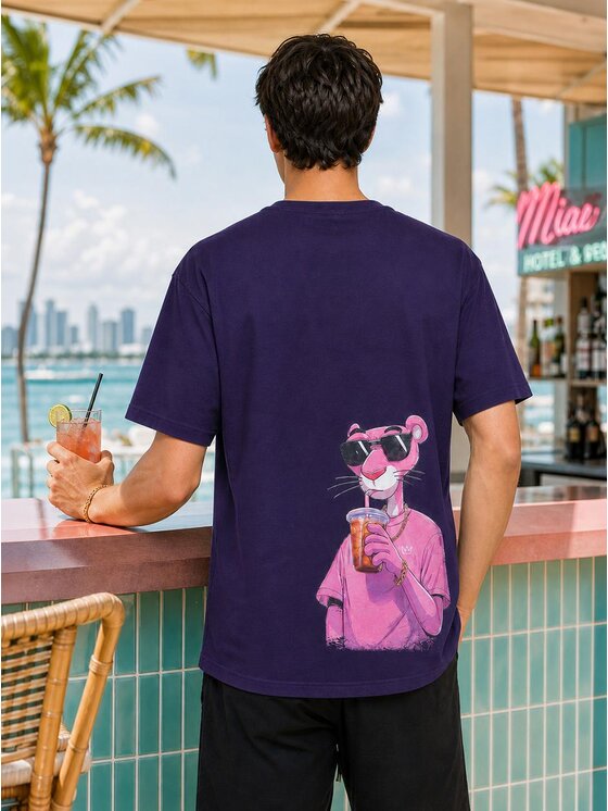 Jigga Wear Jigga Wear T-Shirt 132290 Fioletowy Oversize