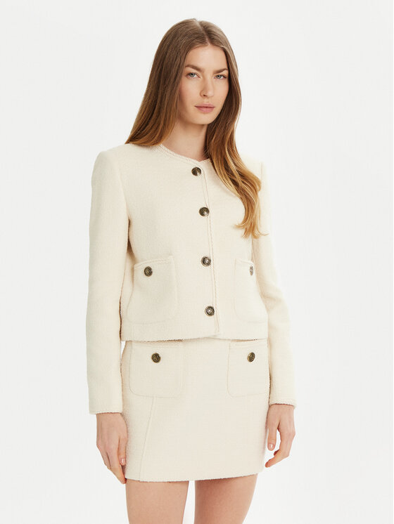 Marella Marella Giacca da abito Afona 2513041054 Bianco Regular Fit