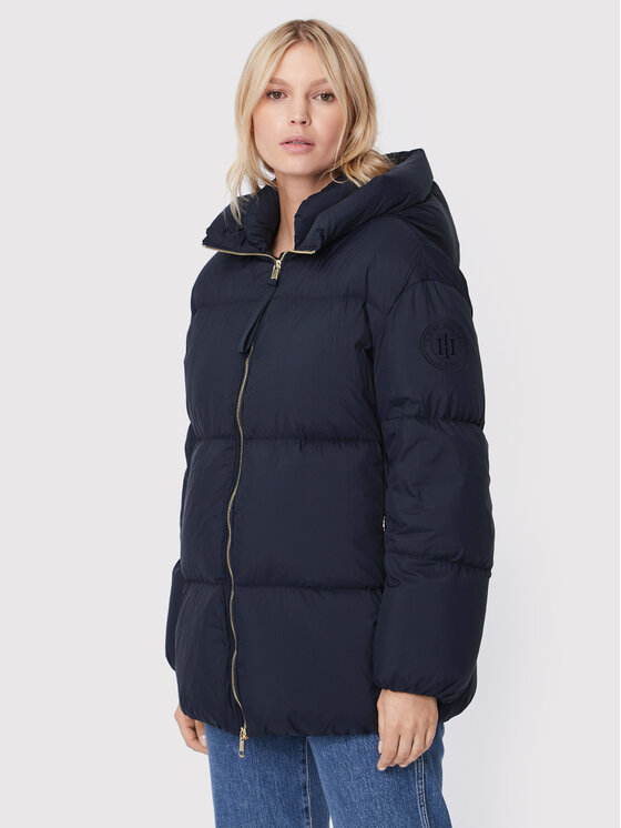 Tommy Hilfiger Tommy Hilfiger Μπουφάν χειμωνιάτικο WW0WW35075 Σκούρο μπλε Relaxed Fit