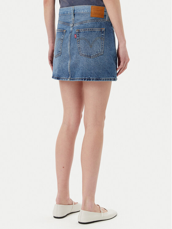 Levi's® Levi's® Džínsová sukňa Western 501® 001VJ-0001 Modrá Regular Fit