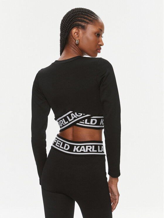 KARL LAGERFELD Blusa 240W1716 Nero Skinny Fit Modivo.it