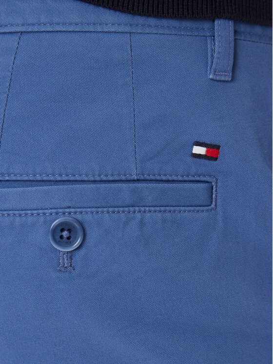 Tommy Hilfiger Tommy Hilfiger Chinosy Denton Essential MW0MW40262 Niebieski Straight Fit