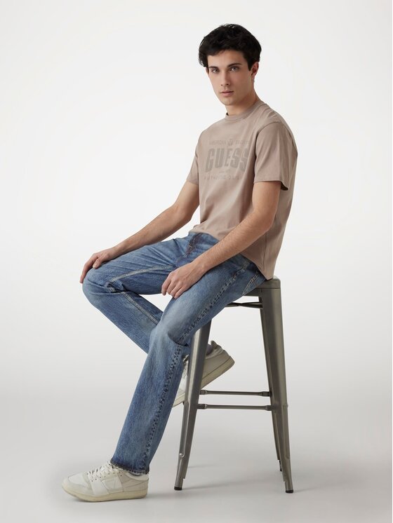 Guess Guess T-Shirt 172903 Szary Classic Fit