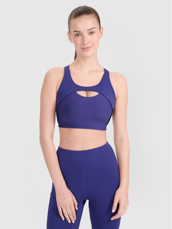 4F 4F Αθλητικό σουτιέν 4FWSS25USBAF150-30S Μπλε