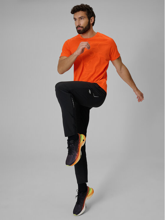 4F 4F Koszulka techniczna ATHLETIC Pomarańczowy Regular Fit