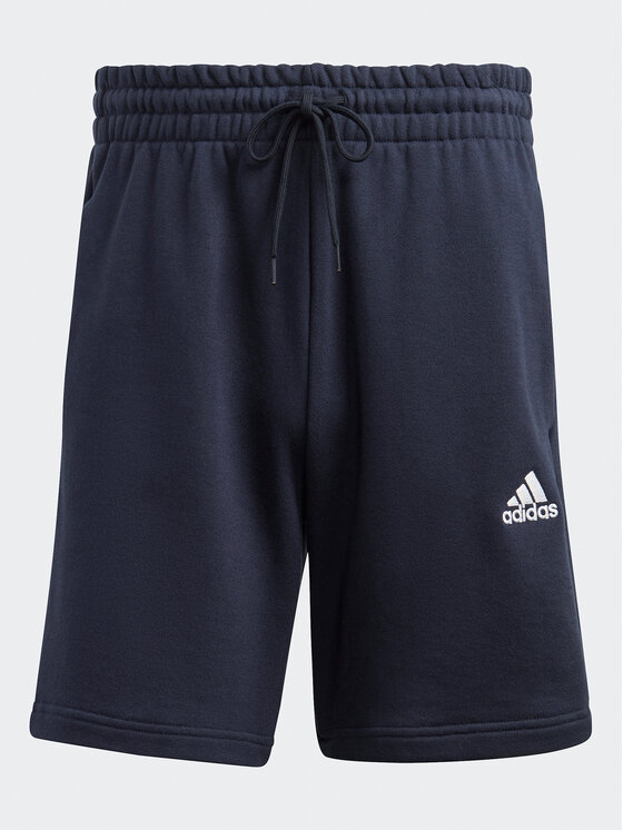 adidas adidas Szorty sportowe Essentials French Terry 3-Stripes Shorts IC9436 Niebieski Regular Fit