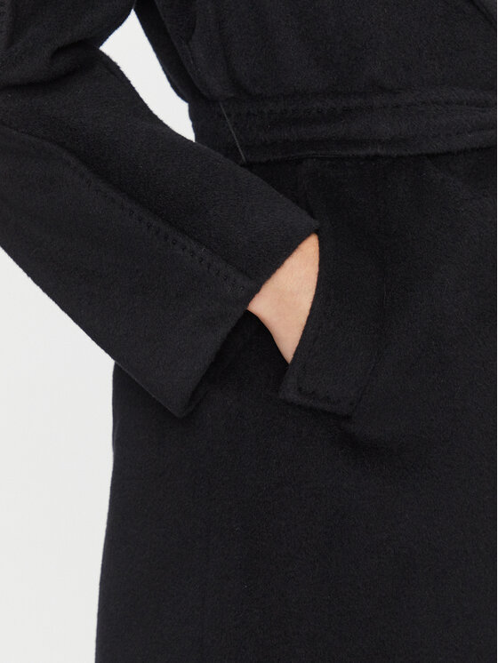 Weekend Max Mara Weekend Max Mara Płaszcz wełniany Tempera 2350161233 Czarny Regular Fit