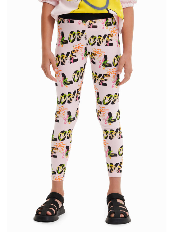 Desigual Desigual Leggings 23SGKK03 Rózsaszín Slim Fit