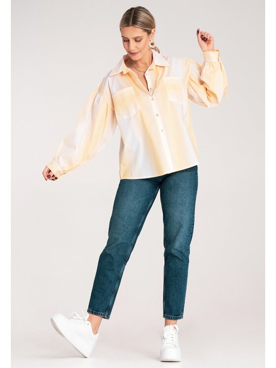 FIGL FIGL Camicia M1144 Giallo Oversize