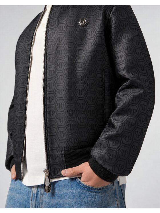 PHILIPP PLEIN PHILIPP PLEIN Bunda bomber 31038 Černá Regular Fit