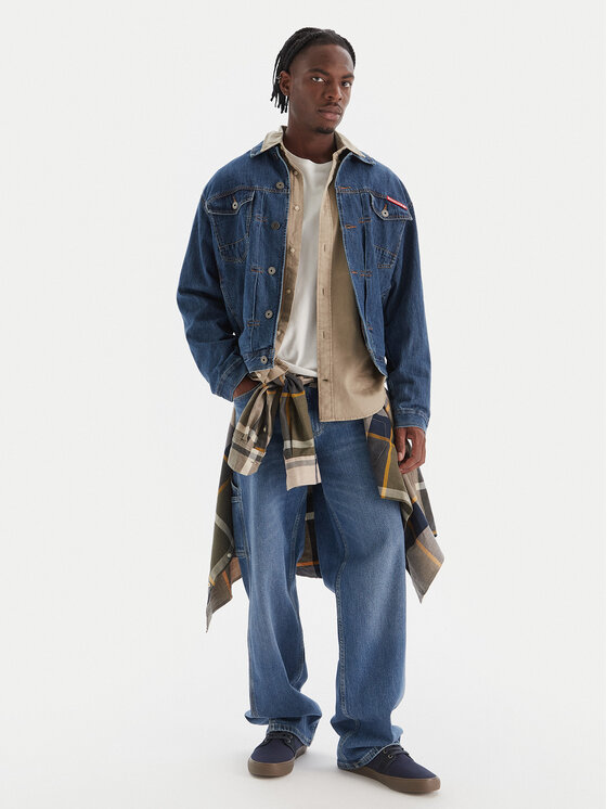 Quiksilver Quiksilver Jeans jakna All Ride Denim Jkt EQYJK04177 Modra Regular Fit