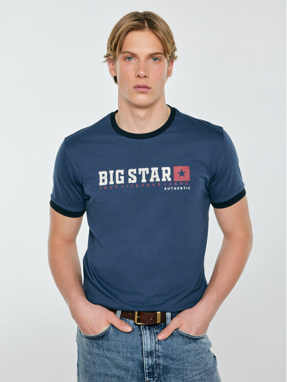 BIG STAR BIG STAR T-Shirt SUMMET Niebieski Basic Fit