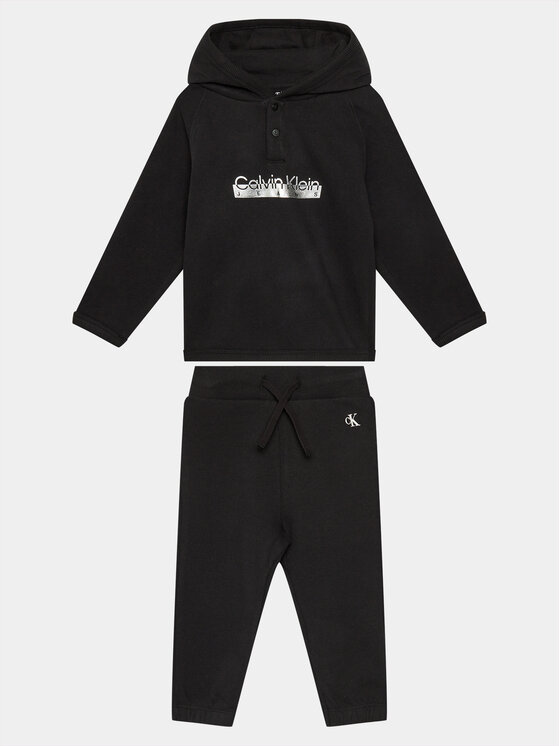 Calvin Klein Jeans Calvin Klein Jeans Jogginganzug Hero Logo IN0IN00143 Schwarz Regular Fit