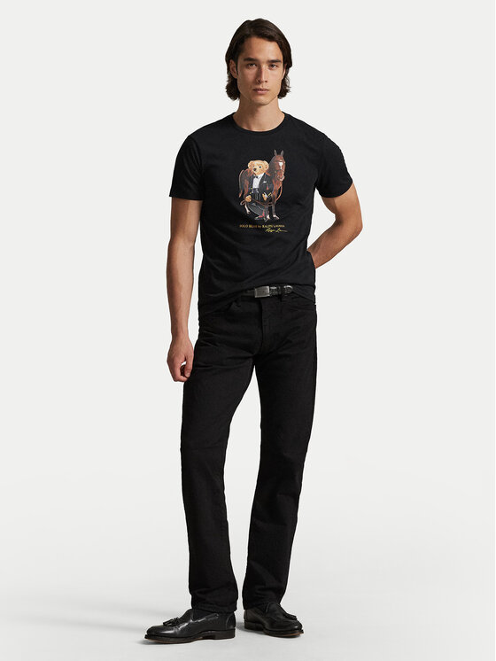 Polo Ralph Lauren Polo Ralph Lauren T-shirt 710P08093002 Crna Custom Slim Fit
