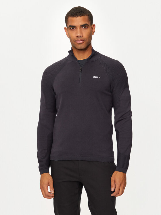 Boss Sveter Perform-X_QZ 50498525 Tmavomodrá Regular Fit