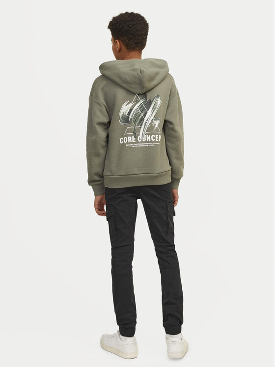 Jack&Jones Junior Jack&Jones Junior Hlače Paul 12151646 Crna Slim Fit