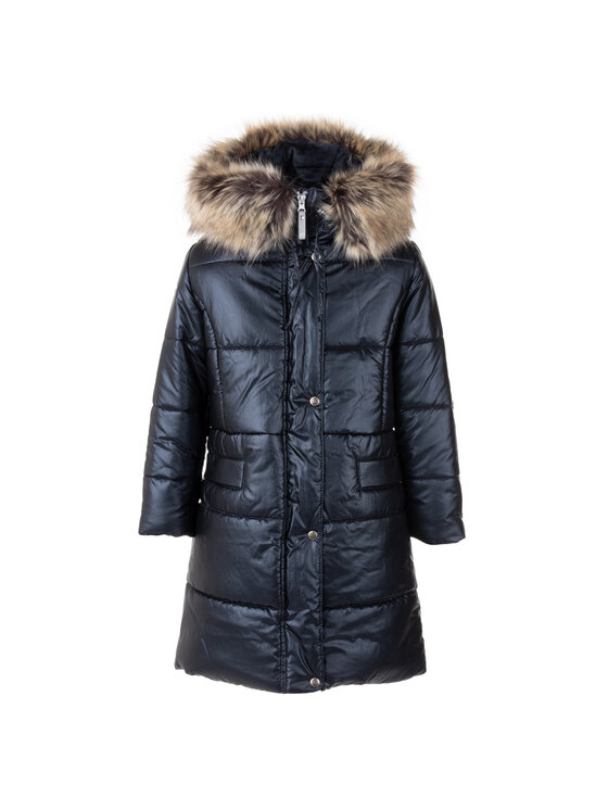 Lenne Lenne Płaszcz 22365A-229 Granatowy Basic Fit