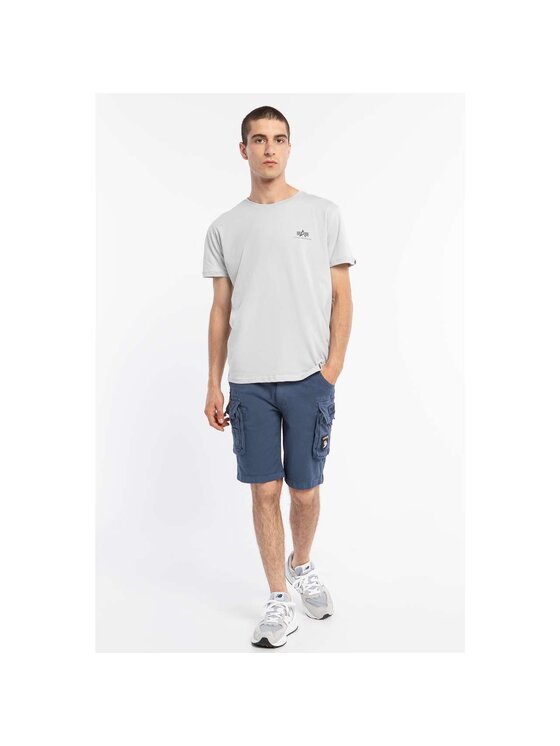 Alpha Industries Alpha Industries T-Shirt Basic T Small Logo 188505-666 Szary Classic Fit