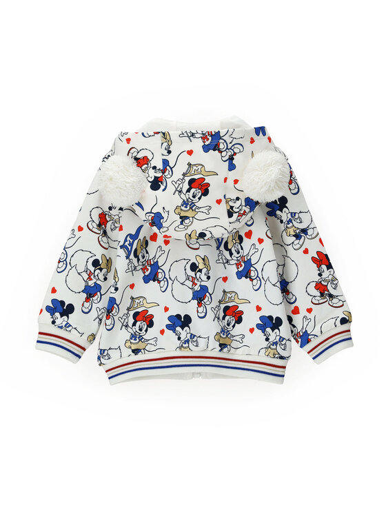 Original Marines Original Marines Džemperis ar kapuci DISNEY DCAV1438NF Balts Regular Fit