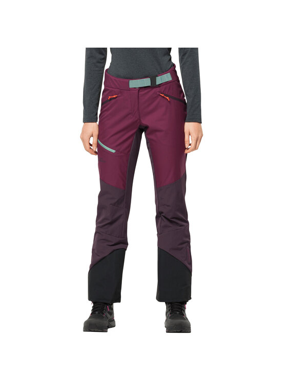 Jack Wolfskin Jack Wolfskin Spodnie dresowe Jack Wolfskin Alpspitze Pants W Fioletowy Regular Fit
