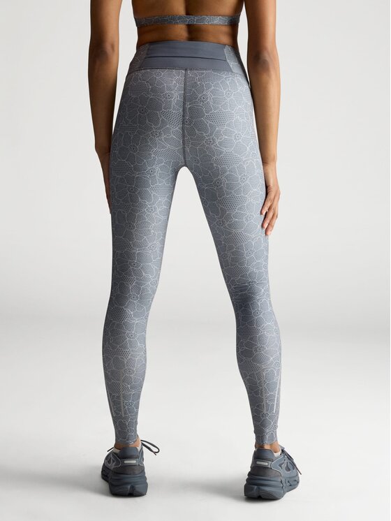 adidas by Stella McCartney adidas by Stella McCartney Legginsy Running Szary Fitted Fit