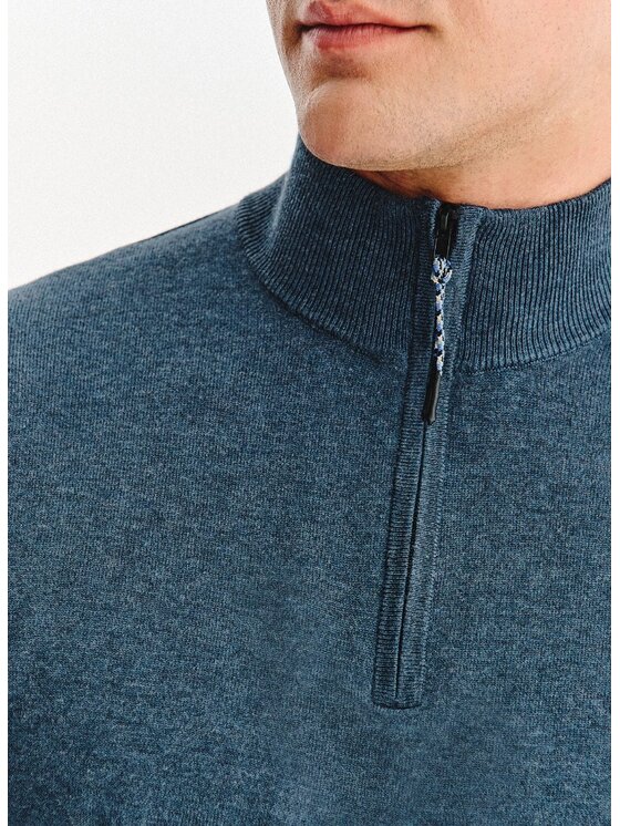 Pako Lorente Pako Lorente Sweter P25WF-2X-021 Granatowy Classic Fit