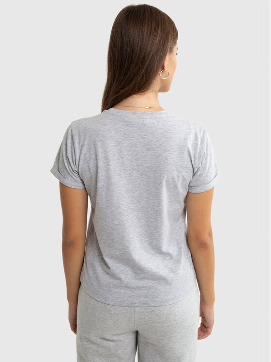 BIG STAR BIG STAR T-Shirt LETTERETKA_901_150 Szary Classic Fit