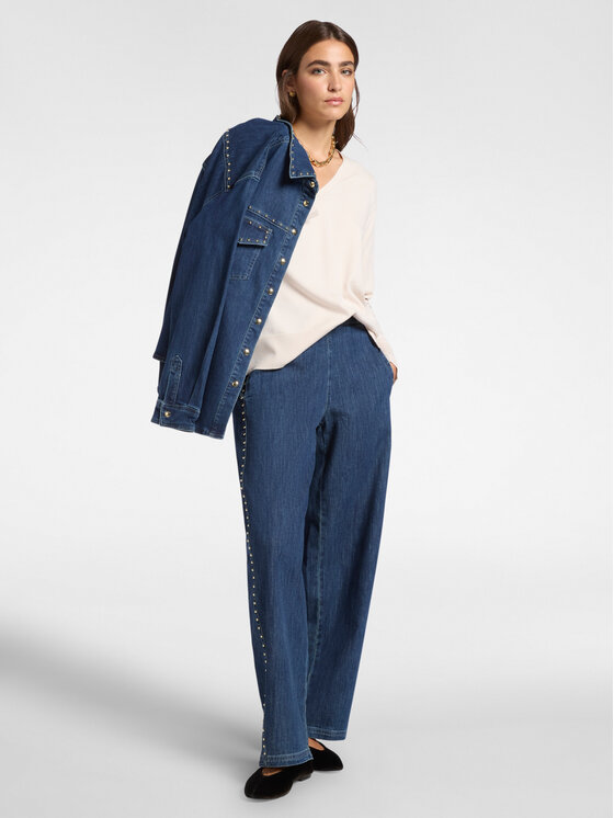 Elena Mirò Elena Mirò Maglione M067Z300541N002 Bianco Regular Fit