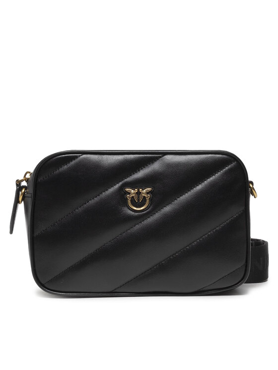 Pinko Torebka Camera Case Maxy Quilt Fl. PE 22 PLTT 1P22LJ Y7SR Czarny
