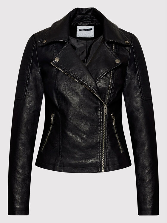 Noisy May Noisy May Куртка зі штучної шкіри Rebel 27000741 Чорний Slim Fit