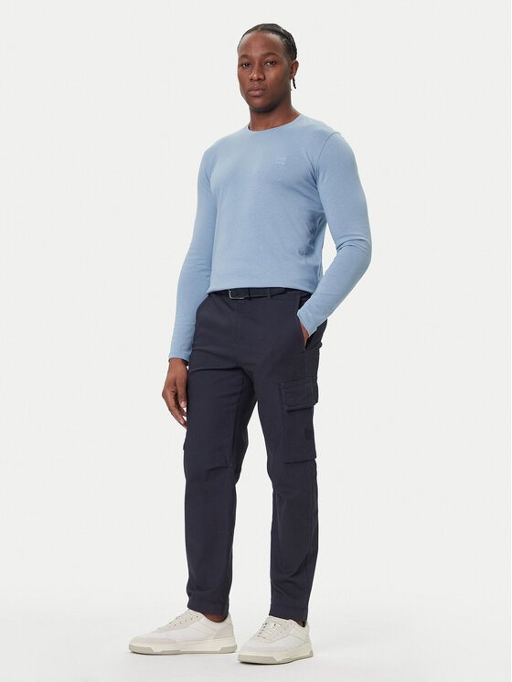 BOSS BOSS Longsleeve Tacks 50512111 Celeste Regular Fit