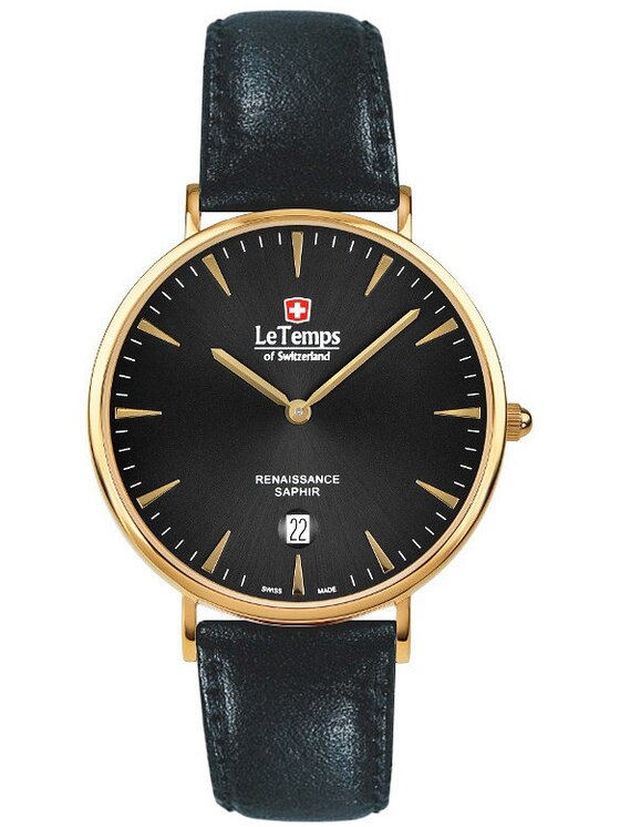 Le Temps Le Temps Zegarek LT1018.87BL61 Czarny