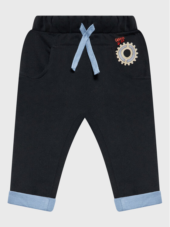 United Colors Of Benetton Teplákové nohavice 3J74GF00X Čierna Regular Fit