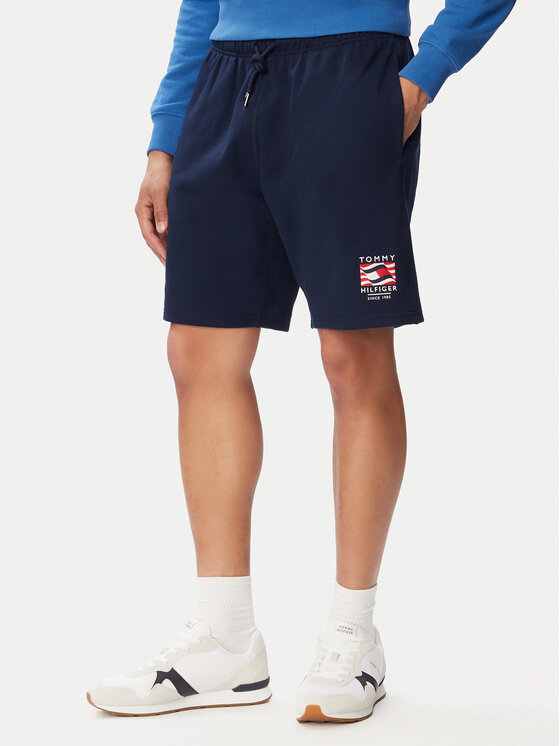 Tommy Hilfiger Tommy Hilfiger Sportshorts Rwb MW0MW43384 Dunkelblau Regular Fit