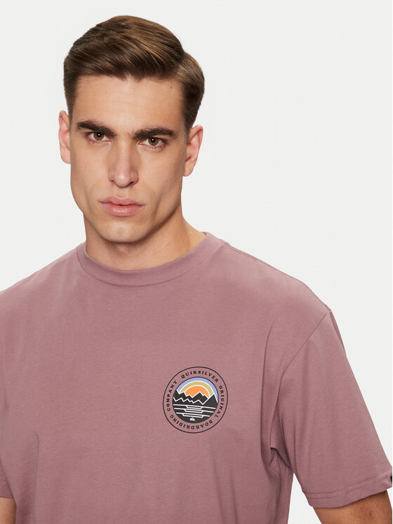 Quiksilver Quiksilver Tričko Landscapes EQYZT07917 Fialová Regular Fit