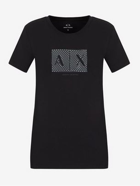 Armani Exchange Armani Exchange T-Shirt 3LYTKE Černá Slim Fit