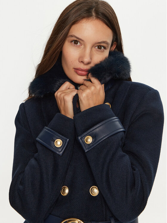 Guess Guess Palton de iarnă Amelia W4BL46 WGKI2 Bleumarin Regular Fit