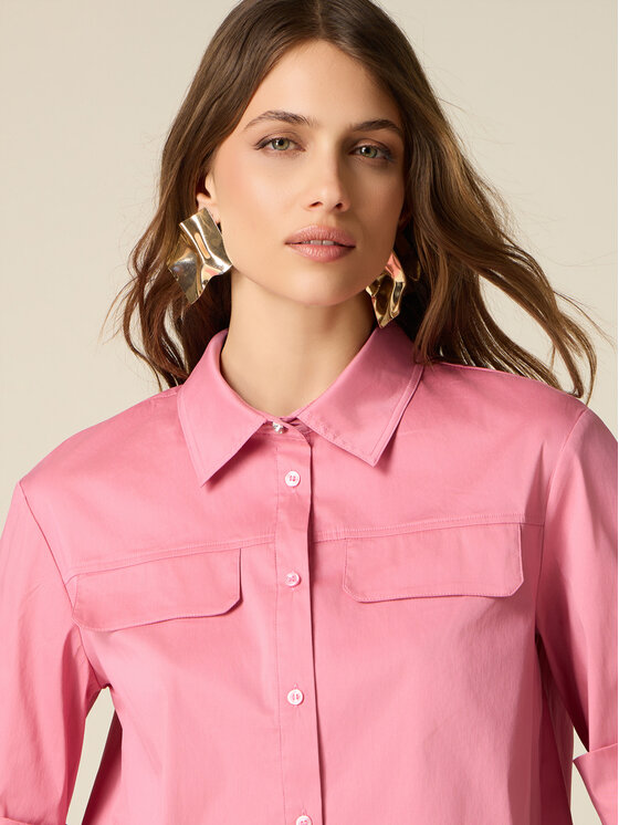 Oltre Oltre Camicia 5074R103205N006 Rosa Boxy Fit