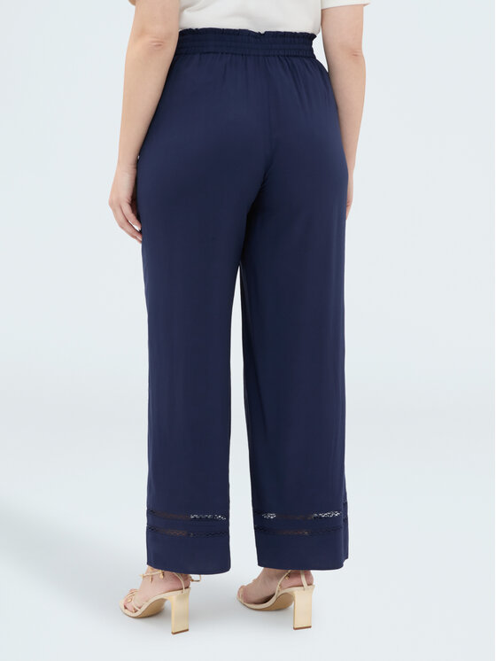 Fiorella Rubino Fiorella Rubino Pantaloni di tessuto P042T005287N034 Blu Regular Fit