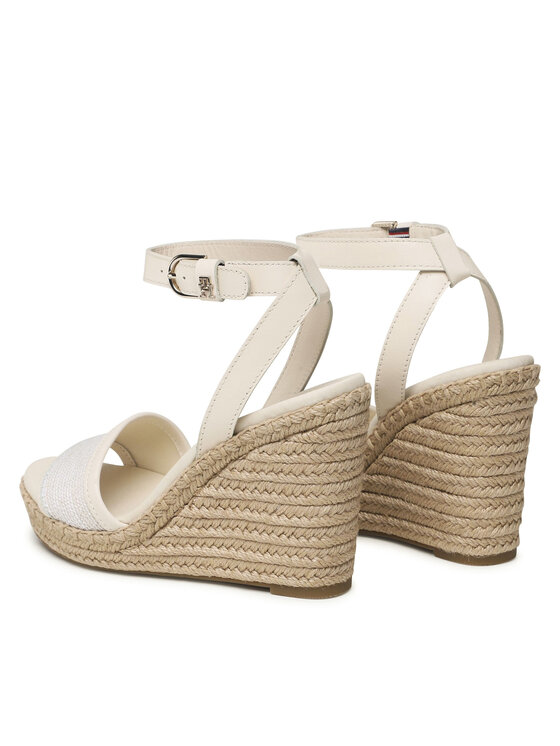 Tommy Hilfiger Tommy Hilfiger Εσπαντρίγιες Th Woven High Wedge FW0FW07344 Μπεζ