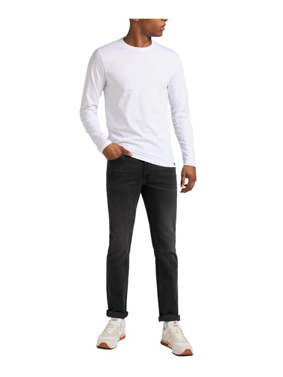 Lee Lee Jeansy Daren Zip Fly Czarny Regular Fit