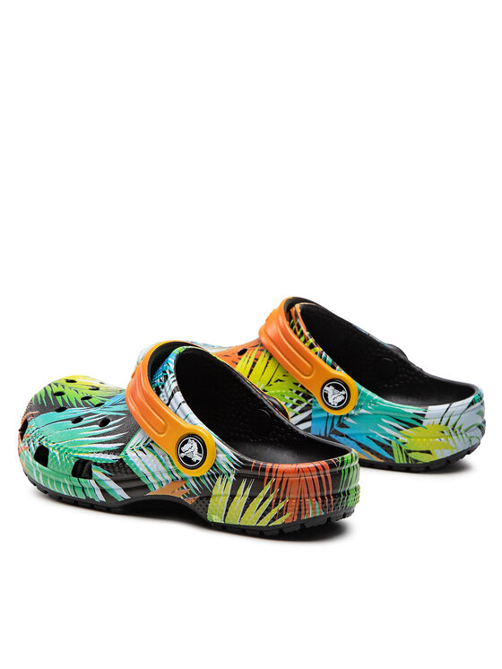 Crocs Pantoletten Classic Pool Party Clog K 207826 Schwarz | Modivo.de