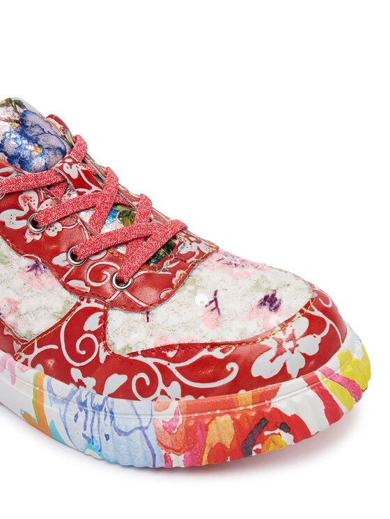 Laura Vita Laura Vita Sneakersy Soleno 03 Czerwony