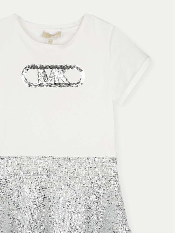MICHAEL KORS KIDS MICHAEL KORS KIDS Sukienka codzienna R30173 M Srebrny Regular Fit