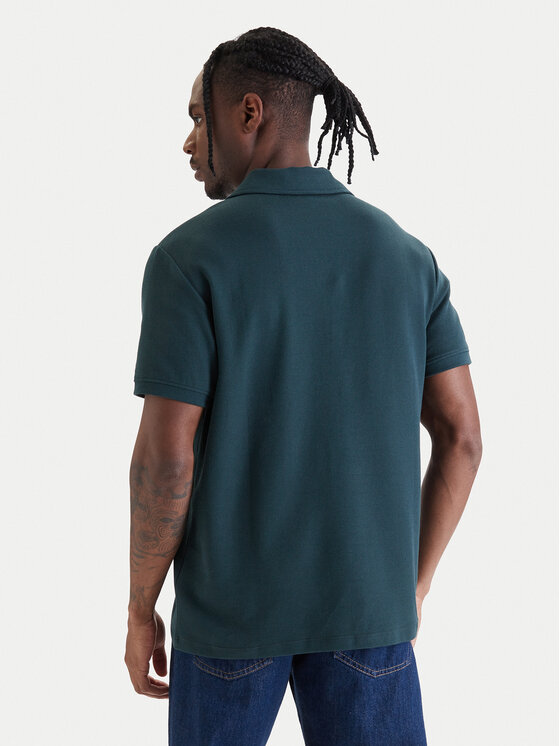 Calvin Klein Jeans Calvin Klein Jeans Pólóing Easy Micro Waffle LV04RF205G Zöld Regular Fit
