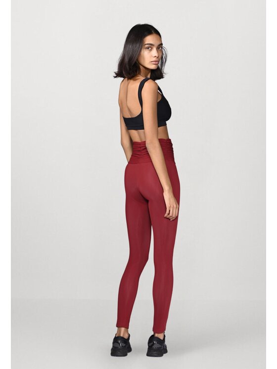 Flavia Valentini Flavia Valentini Legginsy 107 Bordowy Compression Fit