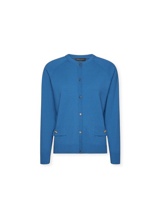 Elena Mirò Elena Mirò Cardigan M442Z000570N024 Turchese Regular Fit