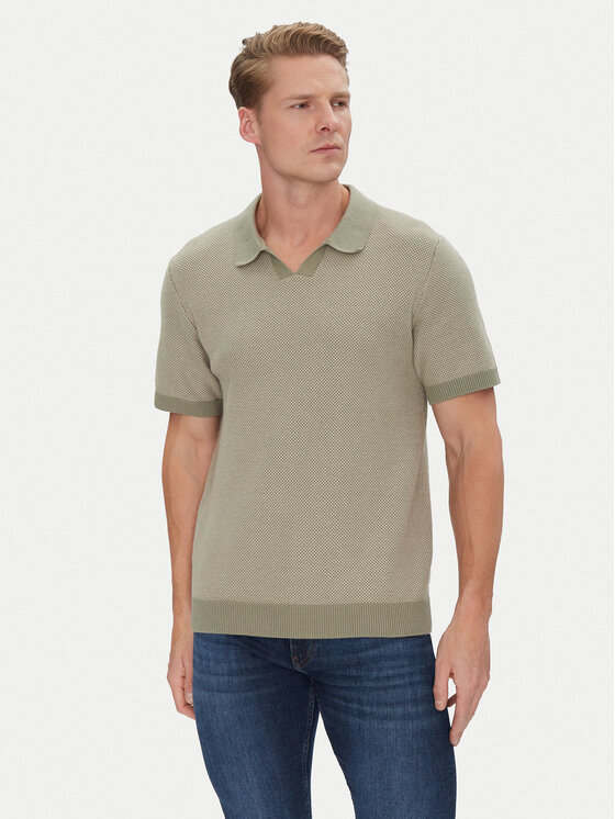 Jack & Jones Jack & Jones Polokošile Ceaston 12273012 Zelená Regular Fit